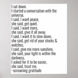 Poster Conversa com o Universo