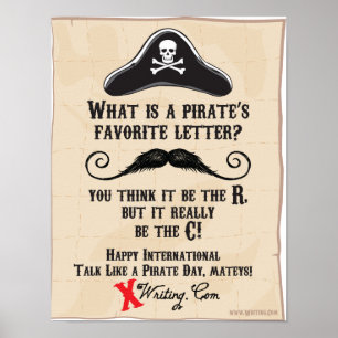 Pôster Conversa como um dia do pirata