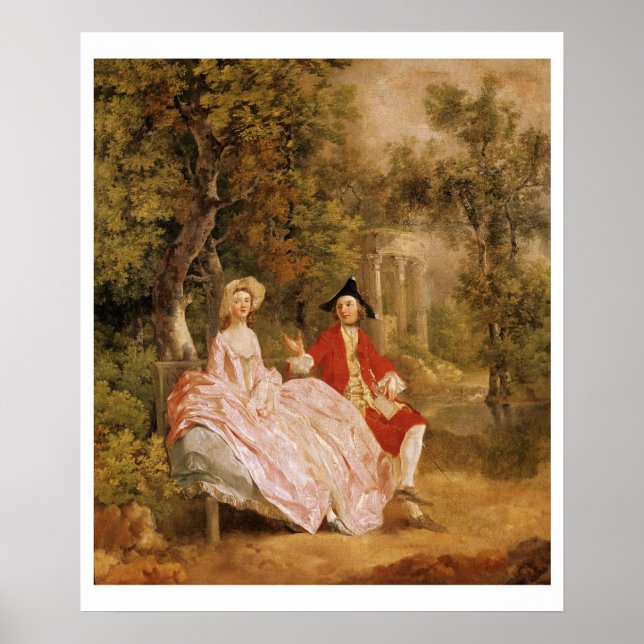 Pôster Conversa em Parque, retrato do artista e (Frente)