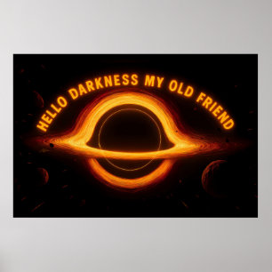 Poster Conversação Interestelar Buraco Negro