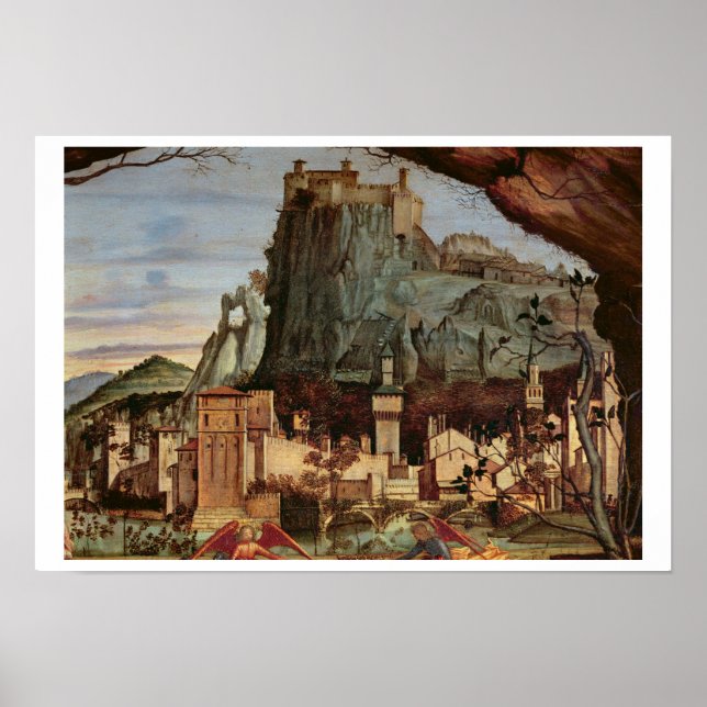 Poster Conversas, detalhes da cidade e do castelo (Frente)