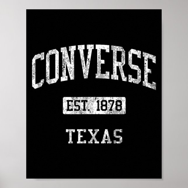 Poster Converse Tx J04 Vintage Athletic Srts Design  (Frente)