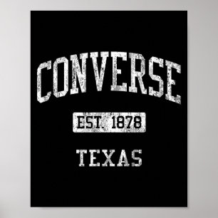 Poster Converse Tx J04 Vintage Desenho de Camisetas Atlét