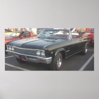 Pôster Conversível Chevrolet Impala Super Esporte 1966