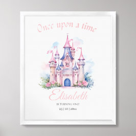 Poster Convidado de aniversário da Princesa 1rua