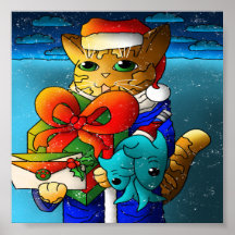 Convidado de Gato de Natal