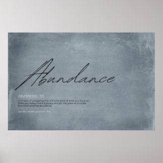 Poster Convide Abundância para sua Casa