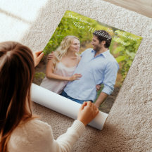 Convite de casamento com foto para estreia de film