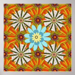 Poster Convite de casamento. fundo floral abstrato. Ab