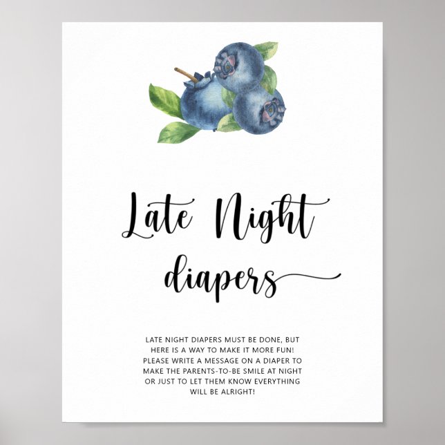 Poster Convite de chá de bebê fofo com cartão com ilustra (Frente)