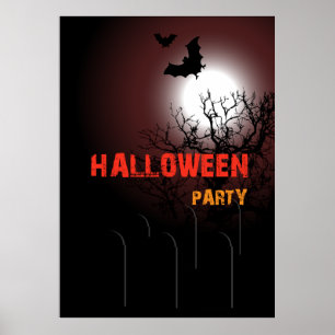 Pôster Convite de festa Halloween