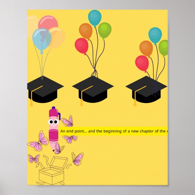 Poster Convite de Formatura – Novo Capítulo Começa (Frente)
