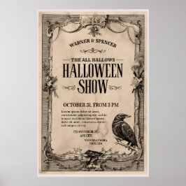 Poster Convite de Halloween Vintage