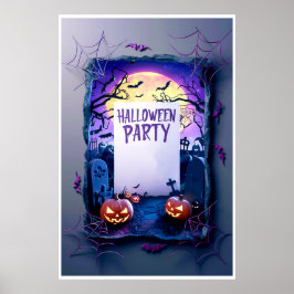Poster Convite para Vazios de Halloween