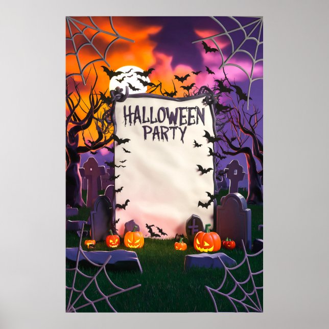 Poster Convite para Vazios de Halloween (Frente)