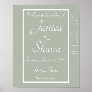 Poster Convite Simples Moderno Cartaz Sage