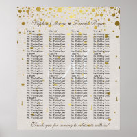 Convites de Casamento  | Quadro Dourado de lugares