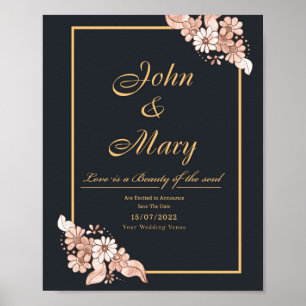 Poster Convites de la fête de graduação simples e mod