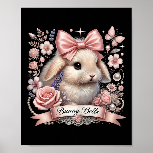Poster Cony Belle Coquette Páscoa Cor-de-rosa Arco Cony A (Frente)