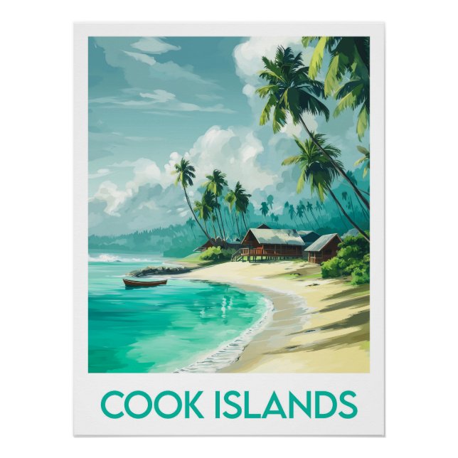 Pôster Cook Islands Poster (Frente)