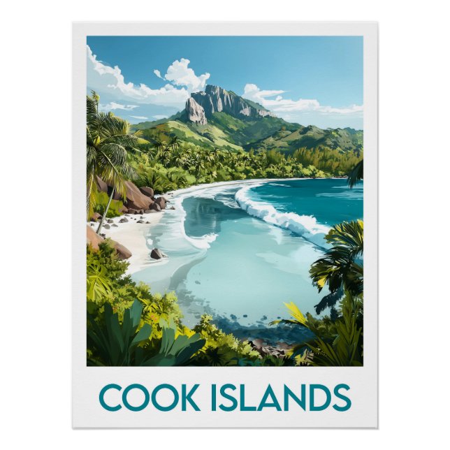 Pôster Cook Islands Poster (Frente)