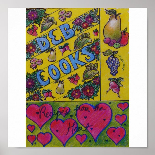 Pôster Cookbook Cover Art - Deb Cooks (Frente)