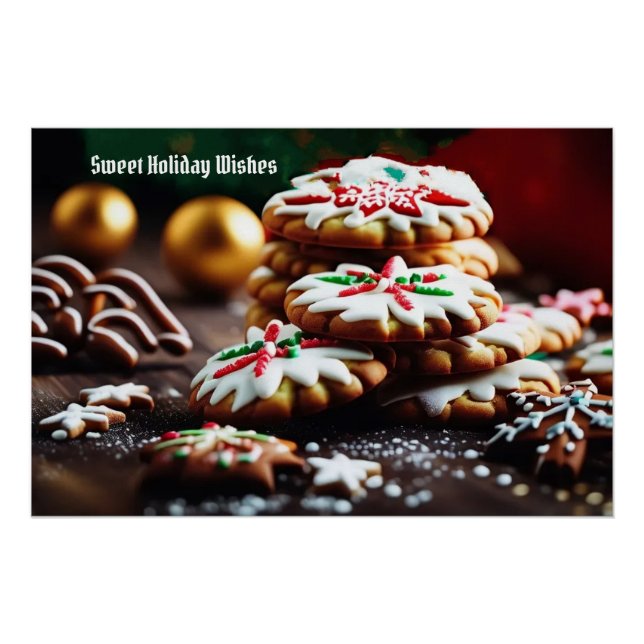 Pôster Cookie de Natal (Frente)