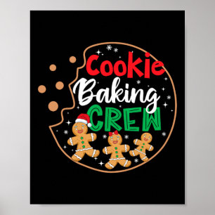 Poster Cookie Fazendo Tripulação Engraçada Família Pijama