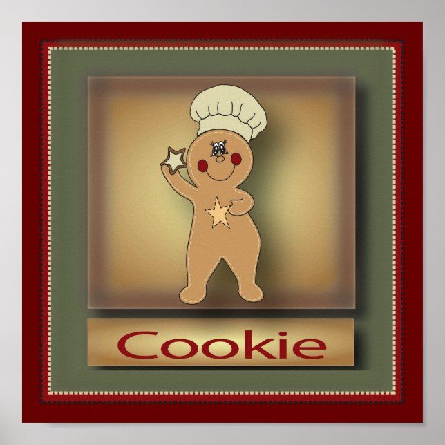 Pôster Cookie Gingerbird Man | Original (Frente)
