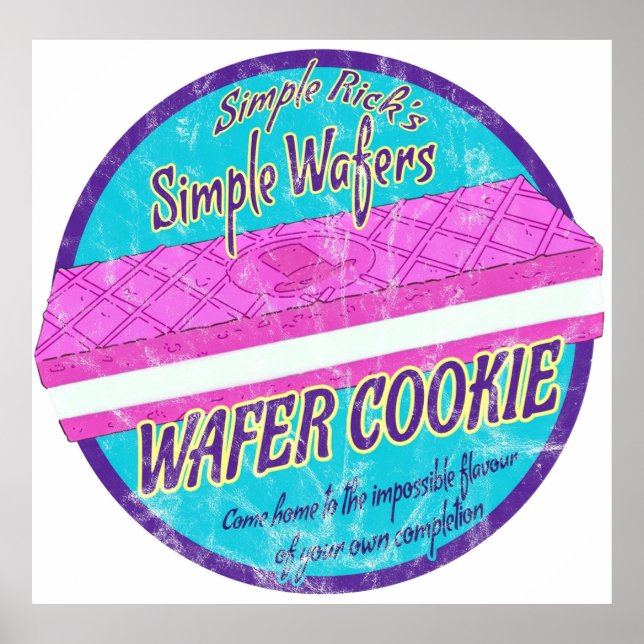 Poster Cookie Wafer de Rick simples (Frente)