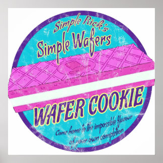 Poster Cookie Wafer de Rick simples