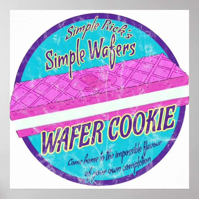 Poster Cookie Wafer de Rick simples (Frente)