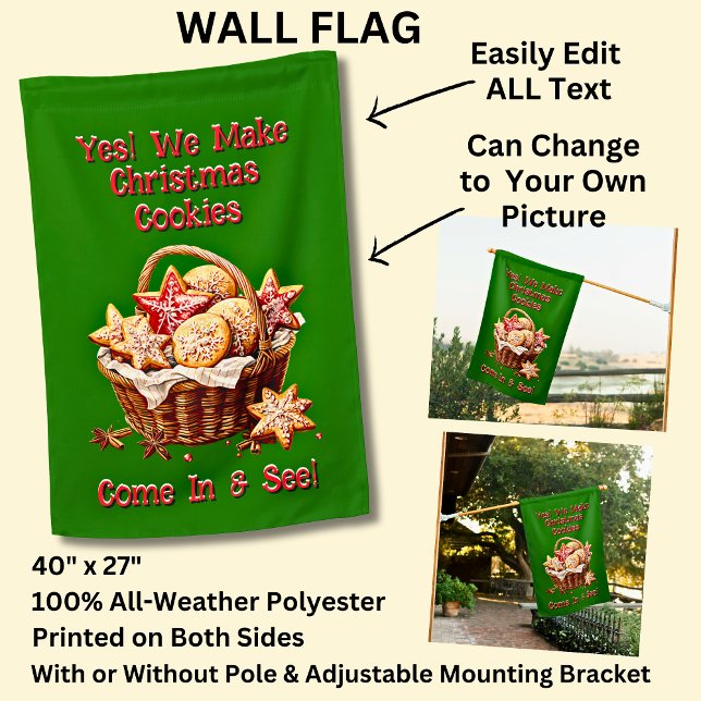 Poster Cookies de Natal Totalmente Editáveis (Criador carregado)