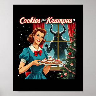 Poster Cookies Para Krampus Engraçado Natal Xmas Krampus