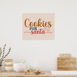 Poster Cookies Para Papais noeis