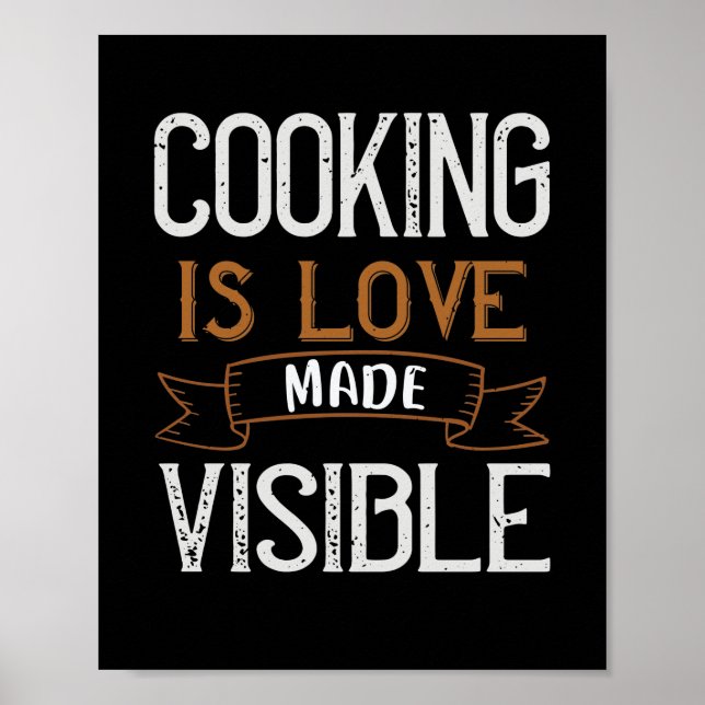 Poster Cooking Is Love Made Visible (Frente)