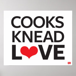 Pôster Cooks Knead Love
