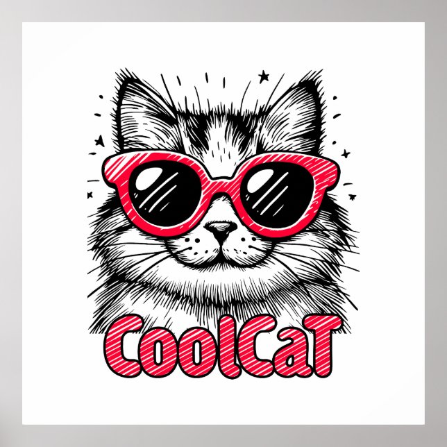 Poster Cool Cat 1 (Frente)