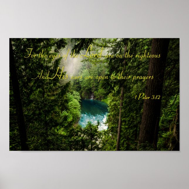 Poster Cool Christian Bible Quotes Inspirational Sayings (Frente)