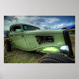 Poster Cool Flathead Hot Rod in HDR