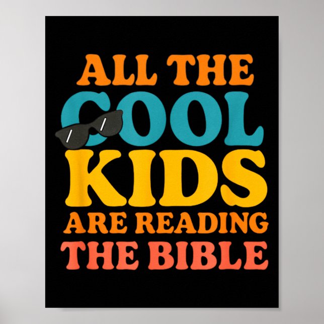 Poster Cool Kids Are Reading The Bible  (Frente)