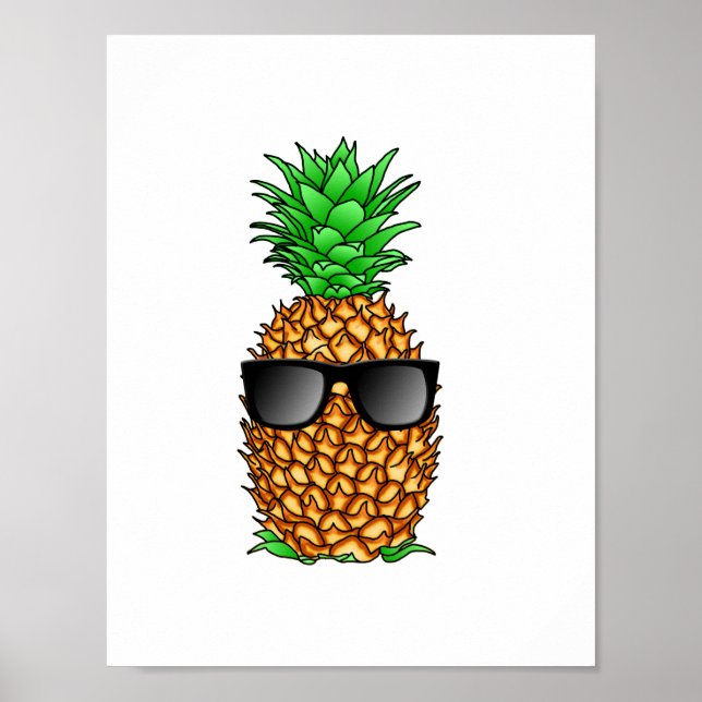 Pôster Cool Pineapple (Frente)