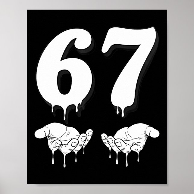 Poster Cool Six Seven 6 7 Meme Geração Alpha Gíria Fantas (Frente)