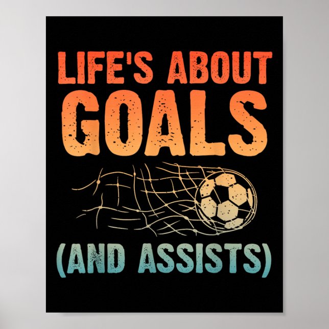 Poster Cool Soccer Art For Men Women Soccer Lovers Soccer (Frente)