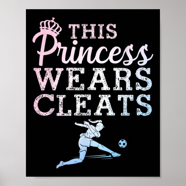 Poster Cool Soccer Art For Women Teen Girls Goalie Soccer (Frente)
