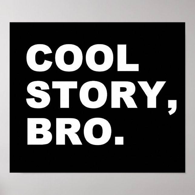 Poster Cool Story Bro (Frente)