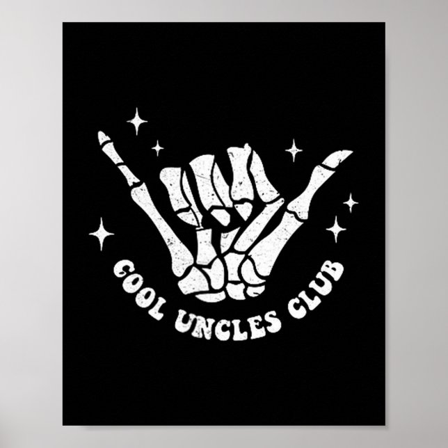 Poster Cool Uncles Club Uncle Cke Birthday Father's Day  (Frente)