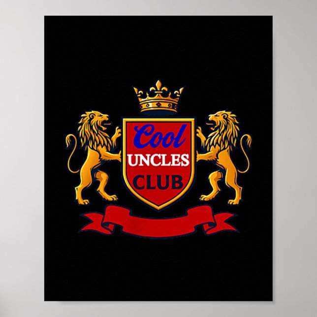 Poster Cool Uncles Club Uncle Ever Funny Cket Funny Uncle (Frente)