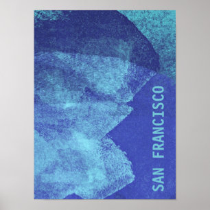 Pôster Cool, unique modern San Francisco design art