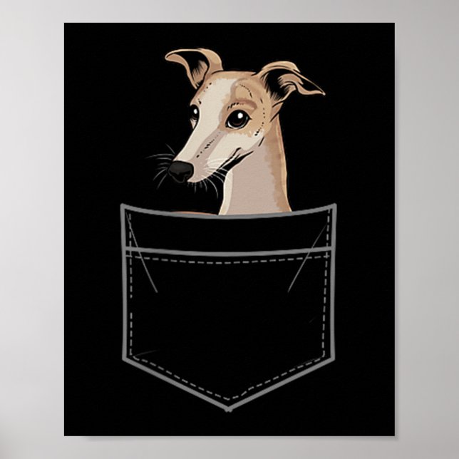 Poster Cool Whippet Design For Men Women Pet Dog Whippet  (Frente)